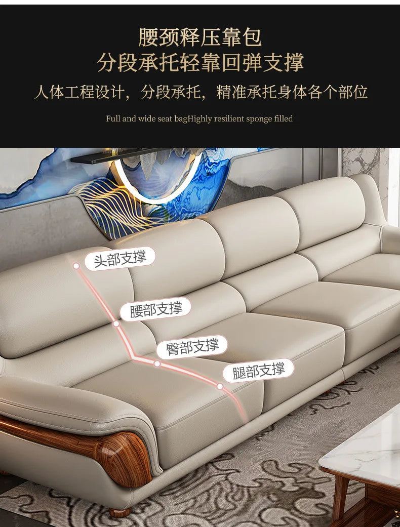 Nordic, leather, sofa, minimalist, living room, furniture, Italian, modern, minimalist