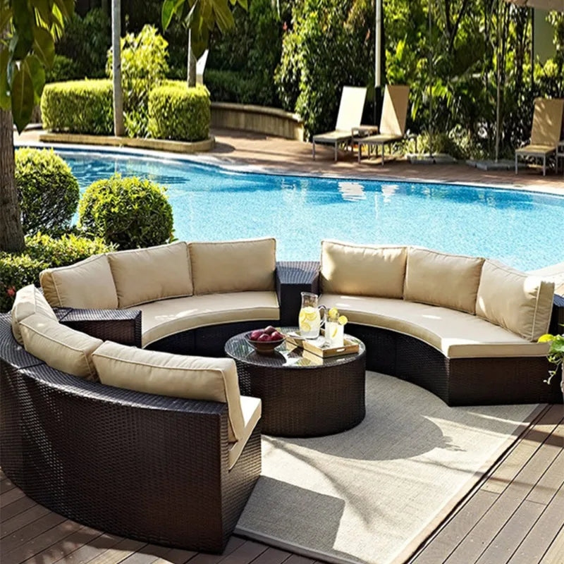 2022 Cheapest Garden Sofas Rattan Outdoor Furniture