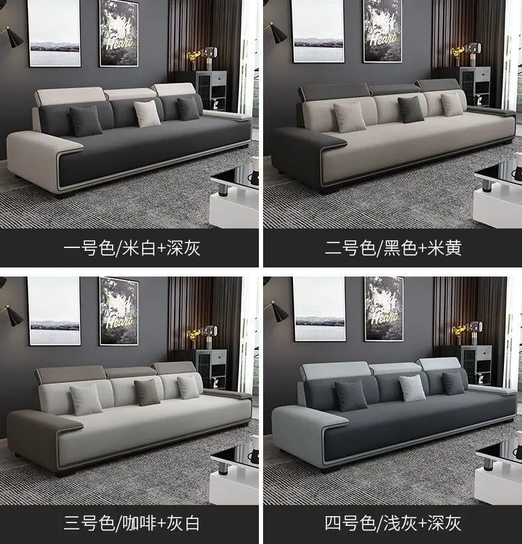 a55 Luxury Sectional Sofas Chaise Longue Bed Italian Modern Sofa Living Room Armchair Muebles Para El Hogar Home Furniture