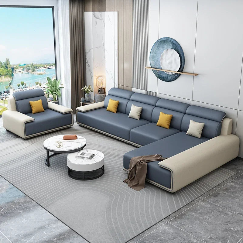 Living Rooms Italian Room Home Furniture Modern Couch Luxury Sectional Sofy Do Salon Modular Sofa Cama Livingroom Sets 0711LSY