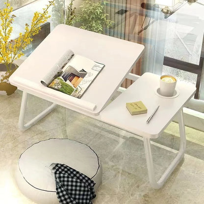 Integrated Foldable Table with Adjustable Height, Compact and Practical Computer Lazy Desk with Ergonomic Design Gaming Desk