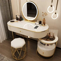 Luxury Charm Dressing Table Luxury Nordic Salon Drawer Nordic Dressing Table Mirror Chair Storage Coiffeuse Furniture Makeup