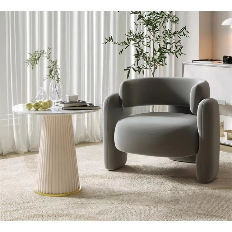 Beauty Wholesale Single Sofa Chair Balcony Light Luxury Single Chair From China Supplier Acrylic Chairs