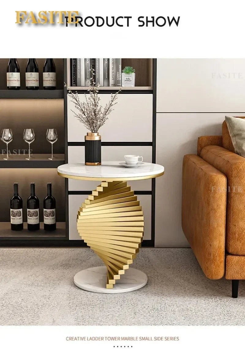 Nordic Leisure Bedroom Side Table Modern Marble Coffee Table for Living Room Furniture Nordic Designer Tables