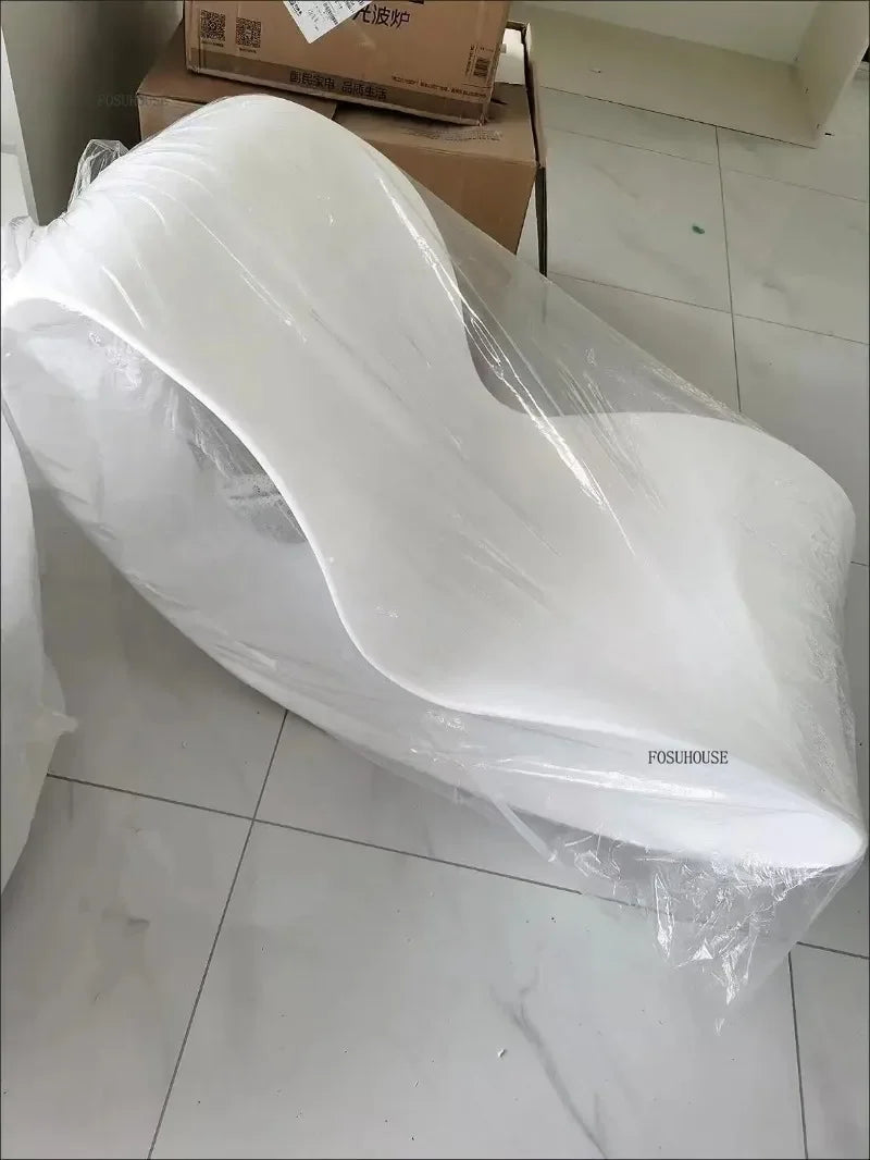 European Plastic Living Room Chairs Creative Rocking Chair Living Room Furniture Lazy Single Sofa Chair Designer Lounge Chair