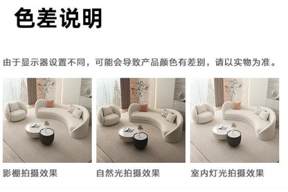 Curved White Living Room Sofas Recliner Cloud Cream Modern Living Room Sofas Create European Lazy Divano Postmodern Furniture