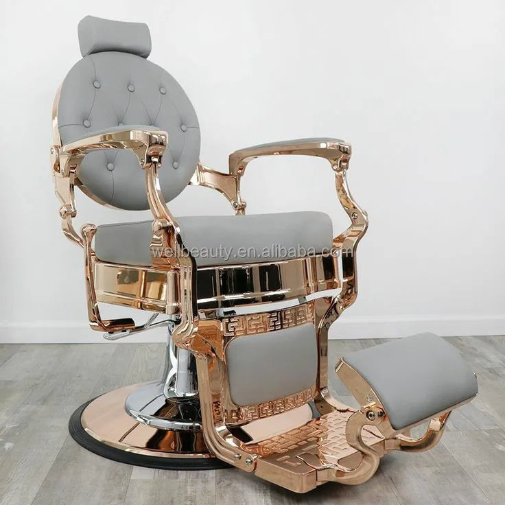 Barber Chair Retro Stylish Hairdressing Beauty Armrest Hydraulic King Hair Styling Classic Furniture Salon Barber Chair