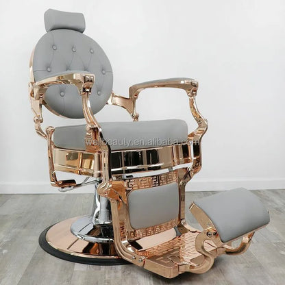 Barber Chair Retro Stylish Hairdressing Beauty Armrest Hydraulic King Hair Styling Classic Furniture Salon Barber Chair