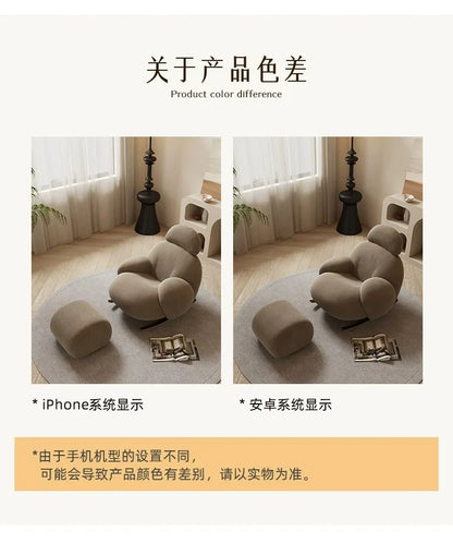 elegant creativity armchair Luxury Design modern comfortable Adult rocking chair balcony fashion mecedora adulto home furniture