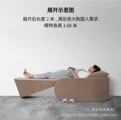 Simple multi-functional folding sofa bed minimalist versatile practical foldable retractable sofa