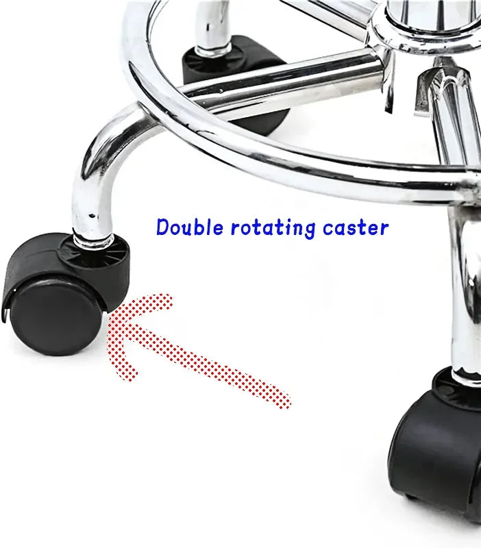 Adjustable Height Swivel Medical Clinic Classic Style Tattoo Spa Salon Barber Shop Stool Chair With Wheels