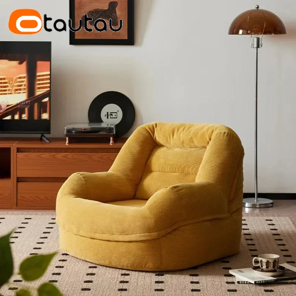 OTAUTAU Corduroy Bean Bag Cover SF325【No Filler Inside! You Need To Buy Filler By Yourself !】