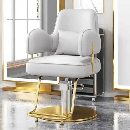 Style Durable Hair Salon European Barber Chairs Hairdressing Chair Dressing Room Back Armchair Recliner Cabeceros Furniture