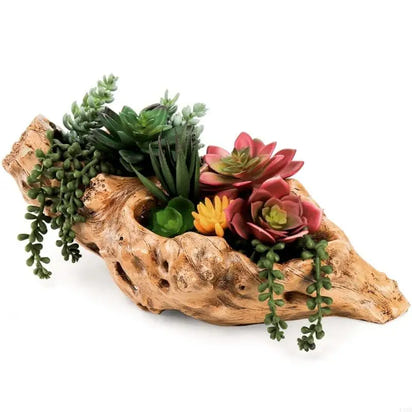 F19B Durable Resin Flower Pot Tree Root for Home and Office Landscape