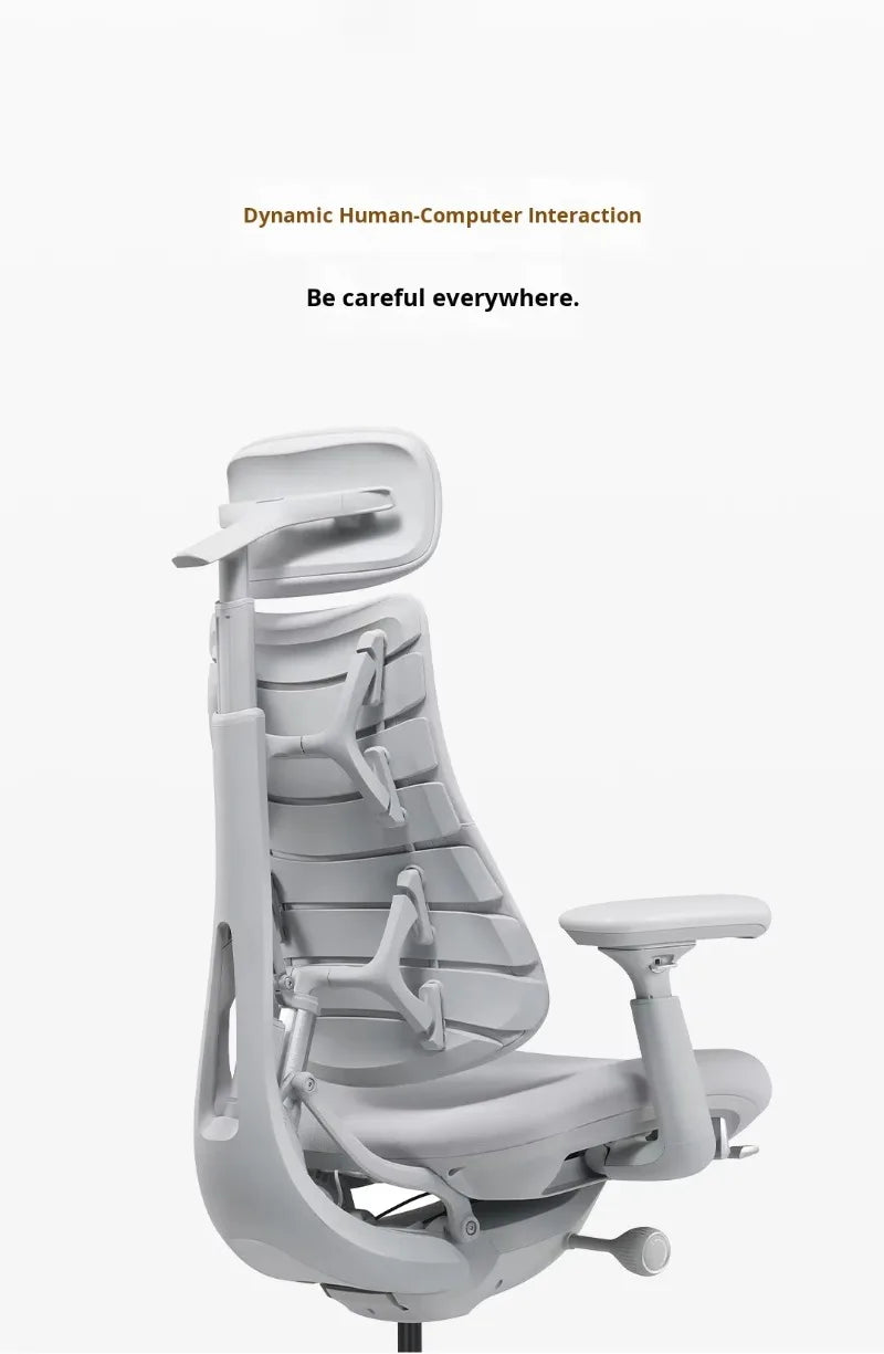 LiberNovo Omni Dynamic Ergonomic Adjustable Aluminum Alloy Electric Slide Office Swivel Chair Game Chair High Back Support
