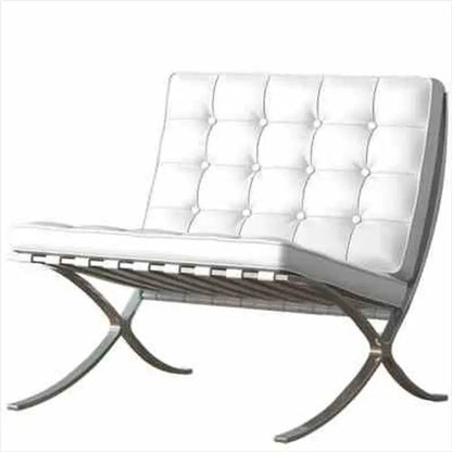 That chair designer retro leather modern simple Barcelona living room casual single sofa chair