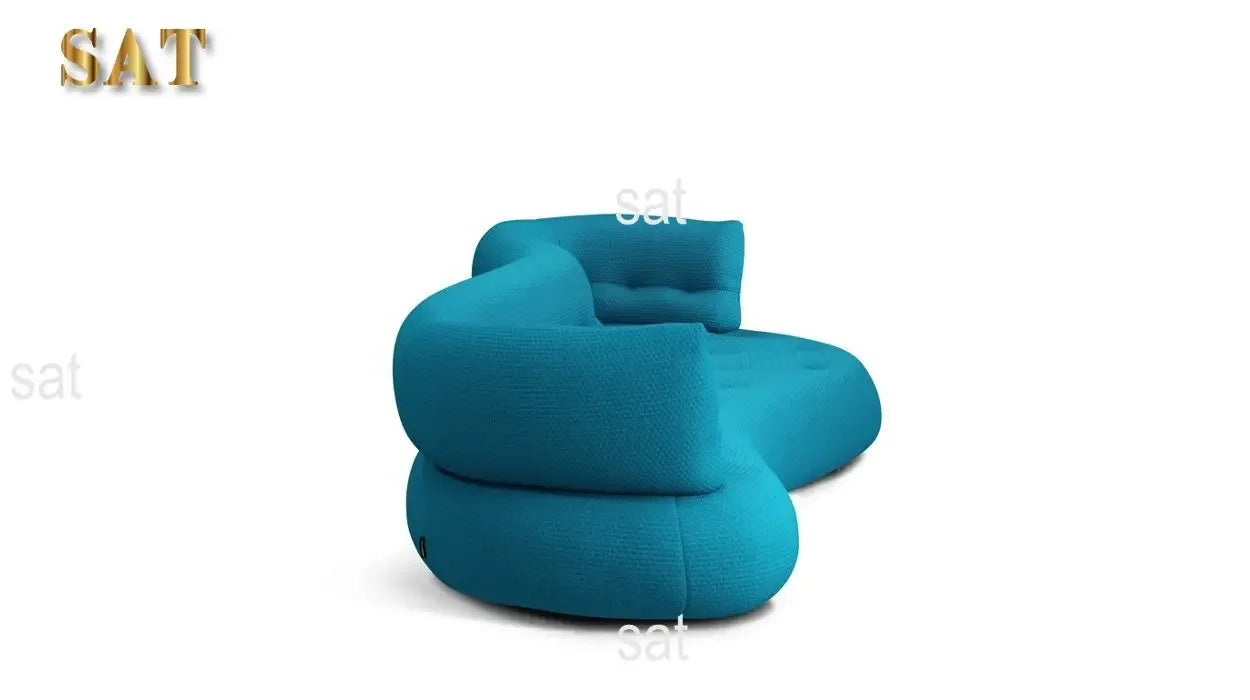 A Sofa Italian simple curved fabric sofa custom Foshan furniture