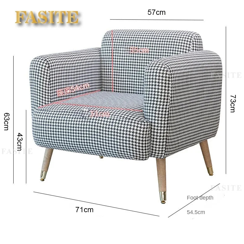 Modern Luxury Lazy Living Room Sofa Tatami Nursing Chair Single Simple Dormitory Sofa Bedroom Office  Home Furniture