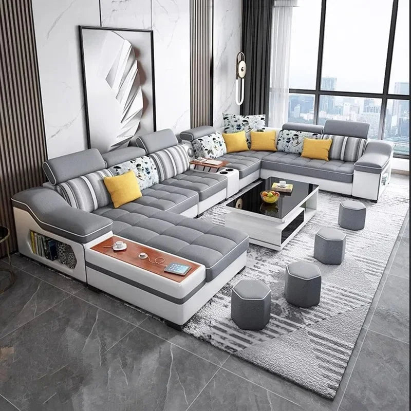 +··Creative Minimalist Living Room Sofas Lazy Nordic Leather Sofas Designer Living Room Sofas Lounge Koltuk Takımı Home Furnitur