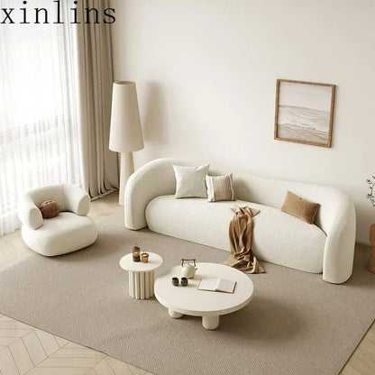nordic living room Sofas minimalist lazy luxury europe Sofas family white salas y sofas muebles elegantes modernos Furniture