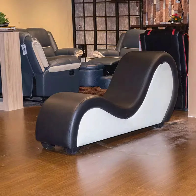 Hotel Bedroom Couple Lounge Chaise Sofa, Casual Reclining Love Seat, Modern Intimacy Chair for Couples