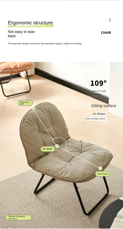 Fashionable, luxurious and comfortable sofa that can be folded and is portable. Single-person living room chair. Outdoor fishing