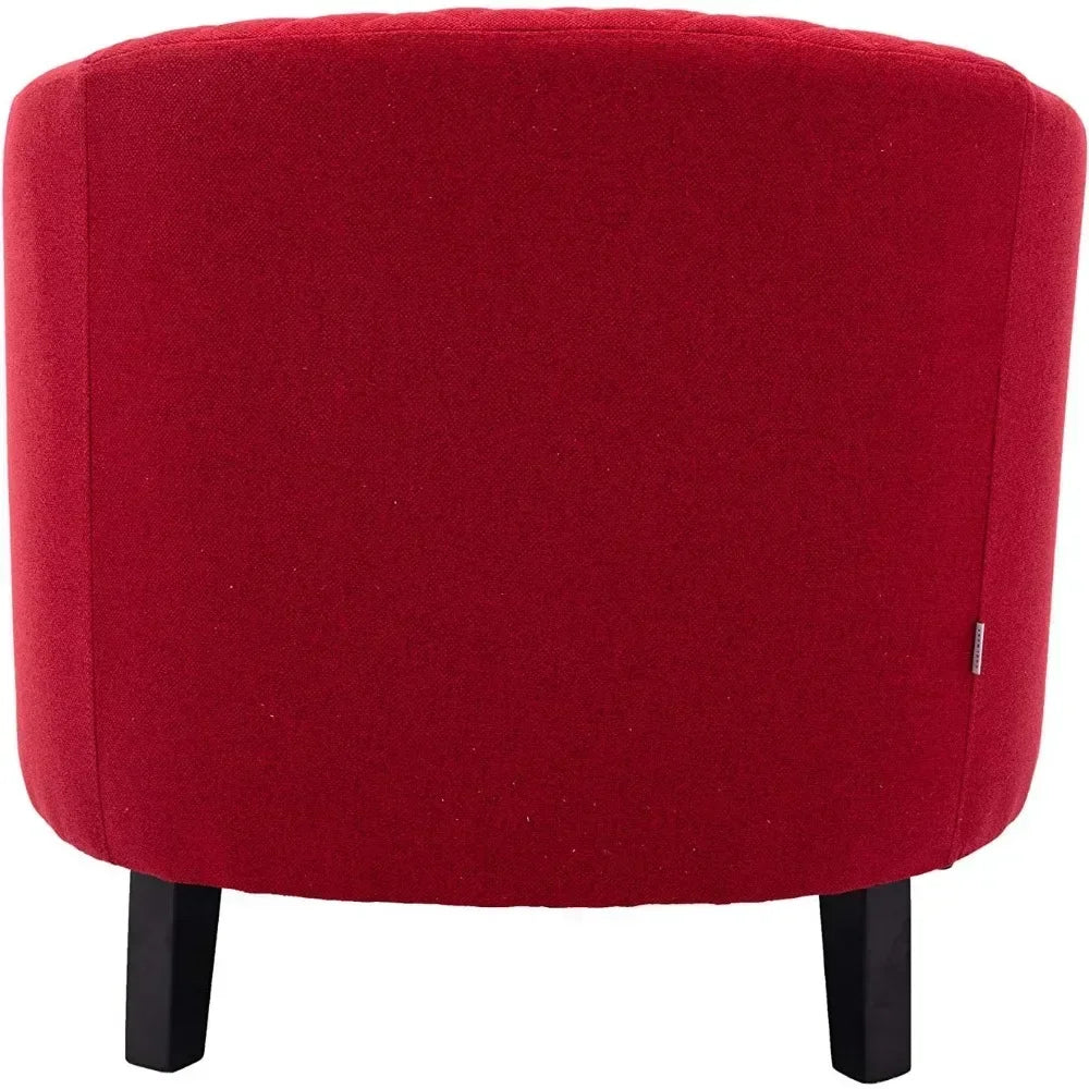 SAT2 for  Room Chair with Solid Wood Legs and Nailhead, Classic Upholstered Accent Armchair, Soft Linen Fabric Living Room Chair