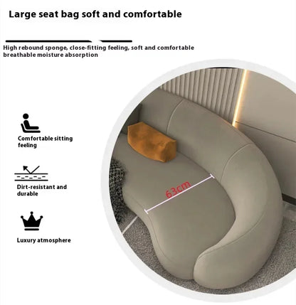 Luxury Living Room Sofas Minimalist Curved Nordic Luxury Lazy Sofa Aesthetic Double Sillas Para Sala De Estar Home Furniture