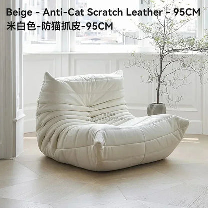 Single suede foam sofa armless floor sofa lazy sofa living room bedroom balcony lounge chair reading chair fireside chair