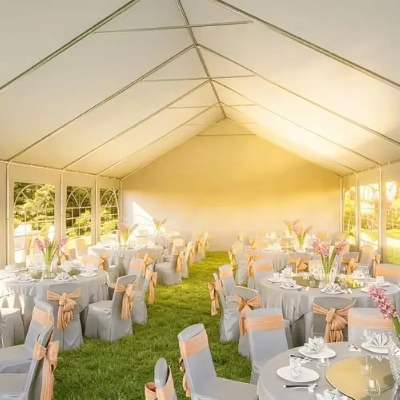 32x16 Party Tent,Heavy-Duty Canopy Tents for Parties Weddings Events | Removable Sidewalls,Roll-up Door,Waterproof for