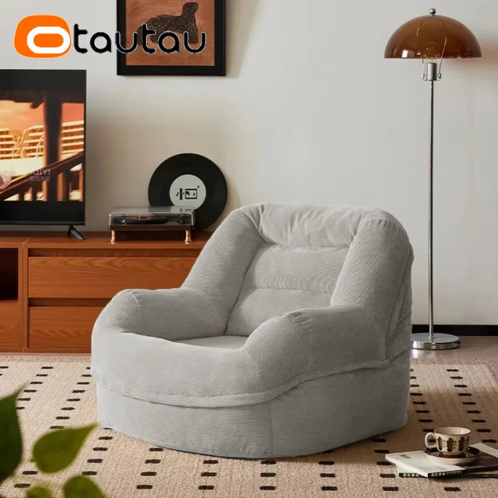 OTAUTAU Corduroy Bean Bag Cover SF325【No Filler Inside! You Need To Buy Filler By Yourself !】