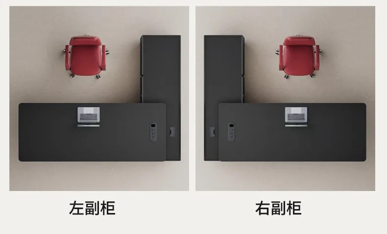 Simple and light luxury office desk and chair combination President's table Manager table Large desk office