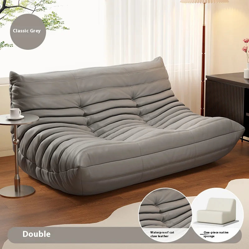 Modern Double Lazy Sofa Living Room Minimalist Relaxing Recliner Sofa Puff Comfortable Salas Y Sofas Muebles Room Decor