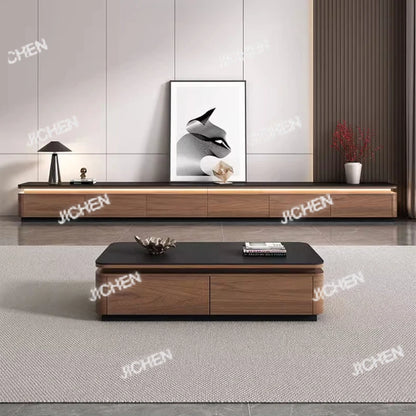 JC Storage Retro Design Tv Stand Coffee Table Lights Minimalist Floor Tv Stands Home Universal Mueble Para Televisor Furniture
