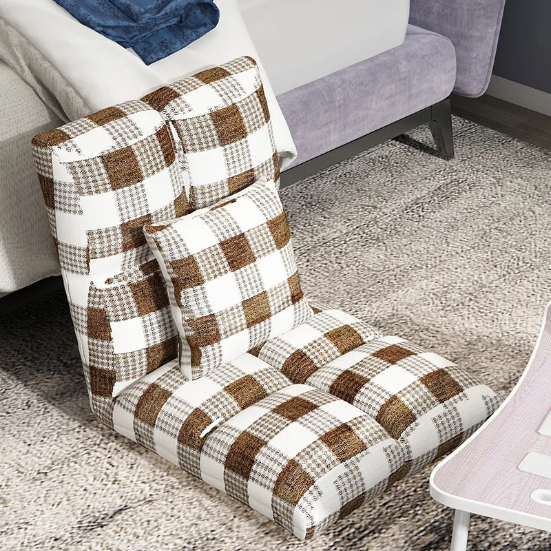 Lazy sofa single tatami bedroom balcony dormitory small sofa bed back chair folding cute floor chair