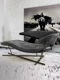 Manta FRP Leisure Batwing Shape Recliner Light Luxury Creative Strange Shape Chaise Longue