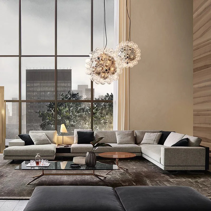 Nordic living room fabric sofa complete combination modern simple home disposable sofa