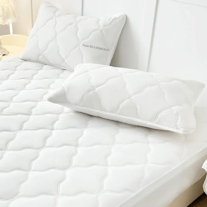 Fitted Bed Sheet Protector Breathable Waterproof Bedspreads Cover Anti-mite Anti-bacterial