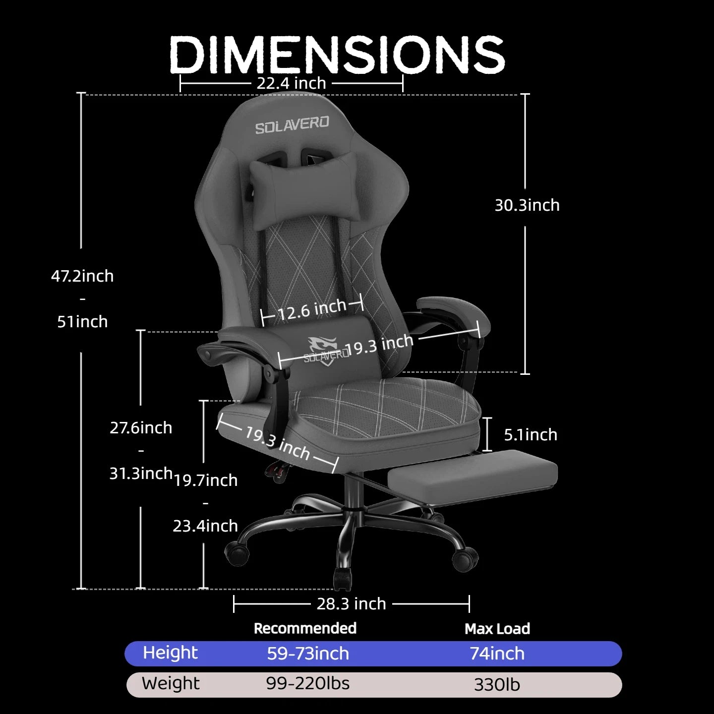 Massage Gaming Chair, Office Chair with Comfortable Velour Upholstery, Height-adjustable Gaming Chair, Ergonomically Designed, Featuring A 360° Swivel Seat & Headrest