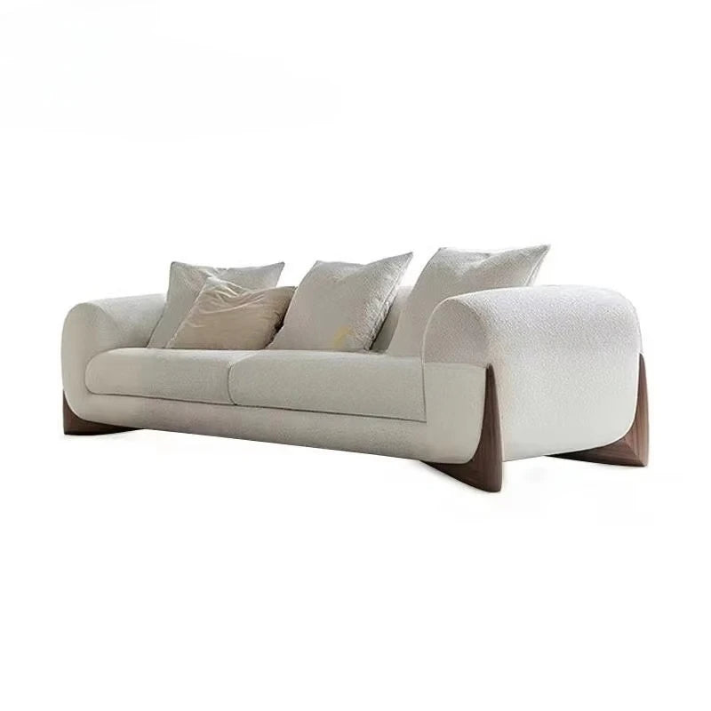 Minimalist Style Modern Simple Luxury Small Couch Living Room Sofa Cashmere White Sofa