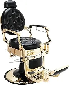 Professional Barber Chairs for Barbershop, Aluminium Alloy Frame Heavy Duty, Retro Salon Chair All Purpose Chair for Beauty Spa