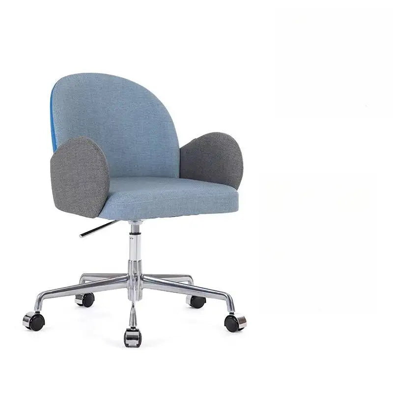 Roller Armrest Office Chair Yellow Soft Modern Study High Swivel Office Chair Ergonomic Relaxing Silla De Escritorio Furniture