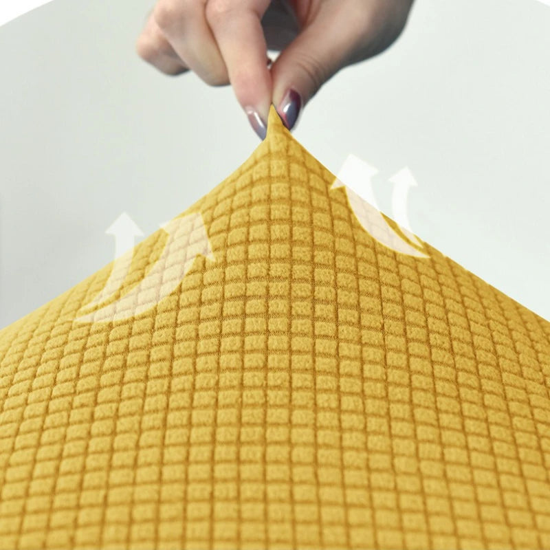 1pc Stretch Lazy Armless Sofa Cover Jacquard Armless Single Sofa Chair Protector for Fireside Chair Adult Bean Bag Chairs Covers
