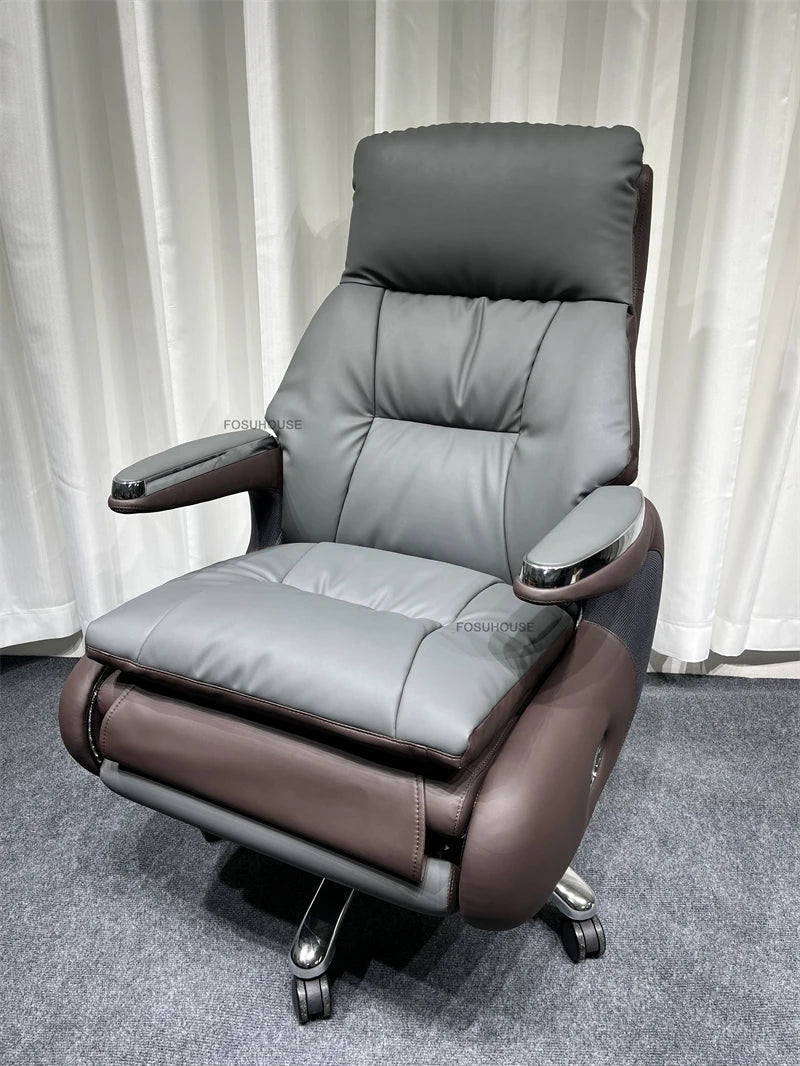 Electric Smart Office Chairs European Reclining Computer Chair Home Gaming Armchair Modern Office Furniture High-end Boss Chair