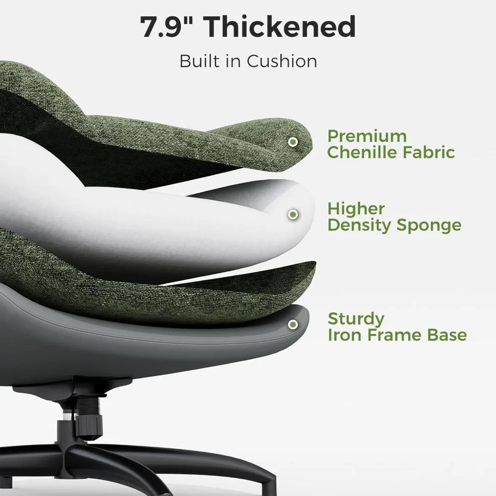 Rocking Swivel Accent Chair with Ottoman, 360° Oversized Metal Base Swivel Rocker Accent Chairs, Reclining Lounge Chair