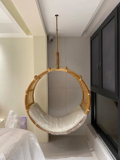 Interior and exterior swings for household balcony hammock outdoor imitation rattan chair round cradle chair hanging chair