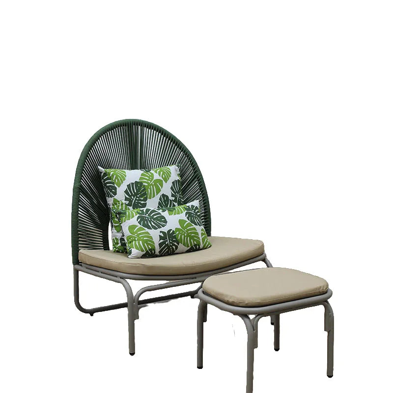 Hot-selling designer waterproof rattan outdoor sofa courtyard villa balcony leisure rope weaving combination single double