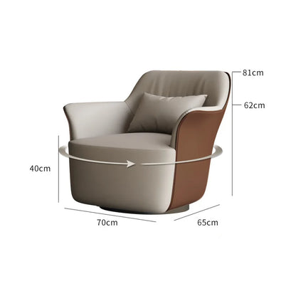 Modern simple negotiation table and chair combination Light luxury hotel reception leather sofa chair