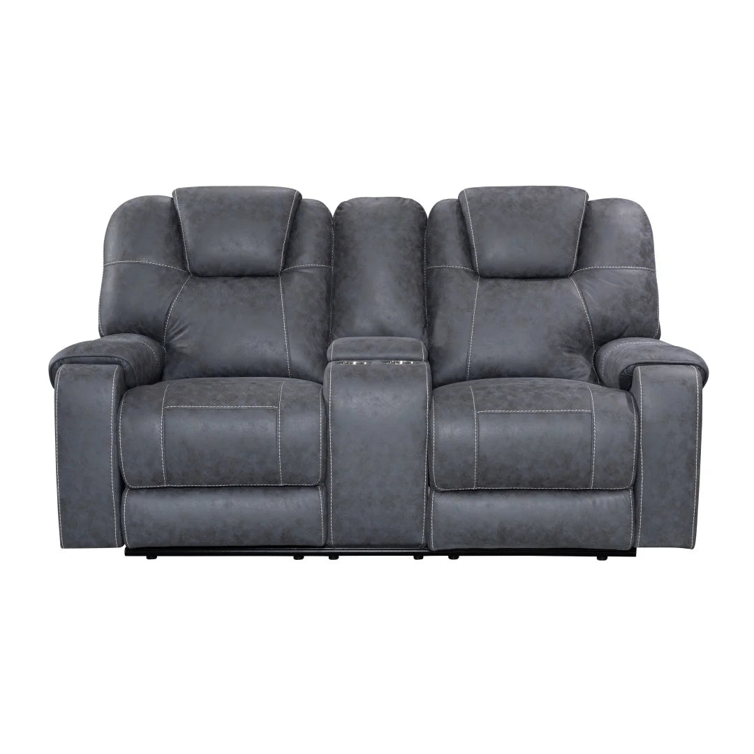 Modern 321 Sectional Leather Recliner Couch for Living Room Extendable Wood-Framed Sofa Seat Recliners Furniture Set 6032