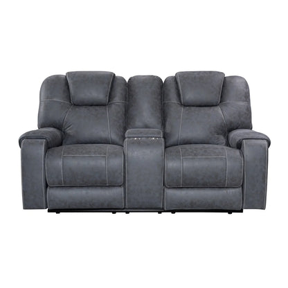 Modern 321 Sectional Leather Recliner Couch for Living Room Extendable Wood-Framed Sofa Seat Recliners Furniture Set 6032